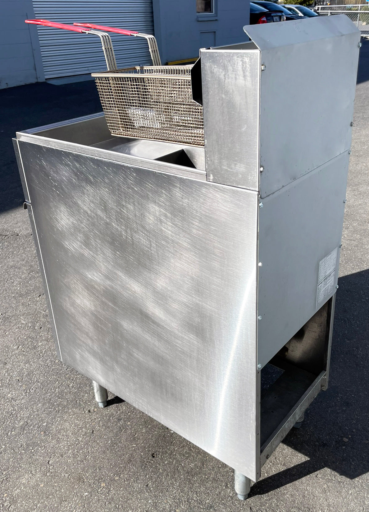 American Range (AF-50HE) 50lb. 200-400℉ Commercial Restaurant NAT Gas Fryer