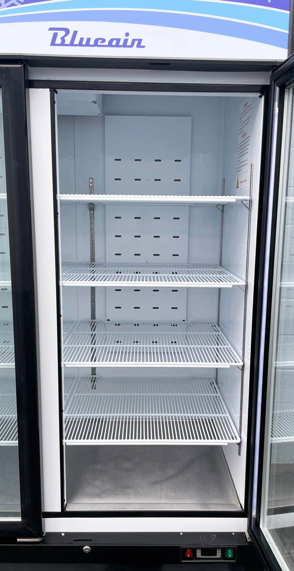 Blue Air (BKGF72-HC) 82″W 3-Door Reach-In Commercial Glass Merchandiser Freezer