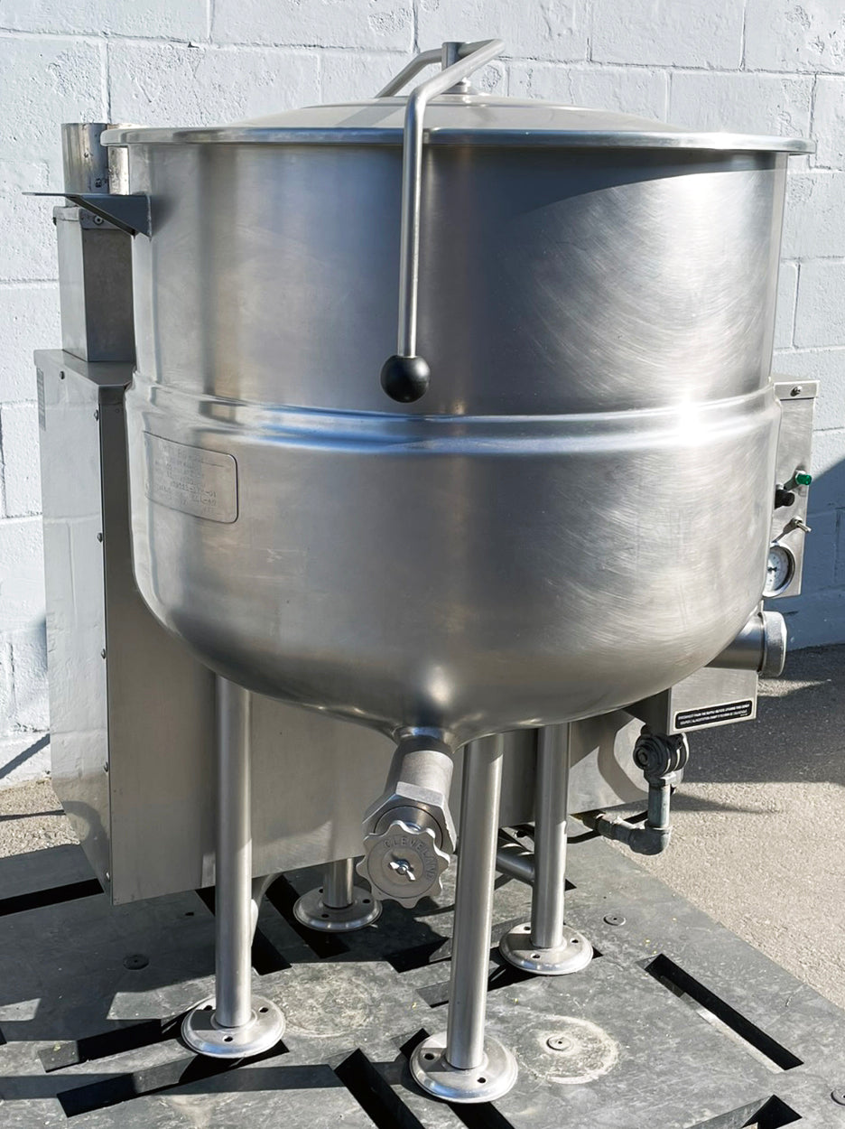 Cleveland (KGL-40) 40 Gallon 2/3 Steam Jacketed Commercial Gas Stationary Kettle