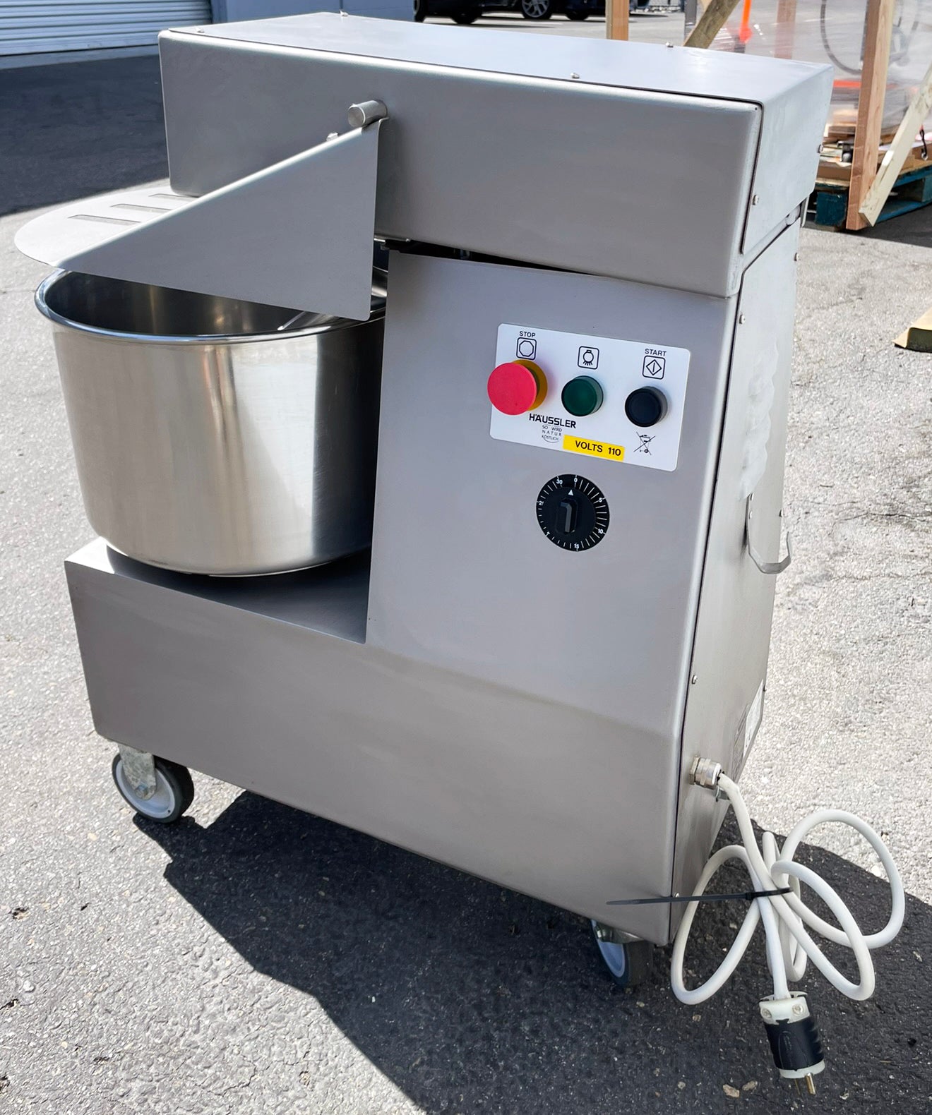 Haussler (SP20) 25 Quart Single Speed Commercial Bakery Dough Food Spiral Mixer