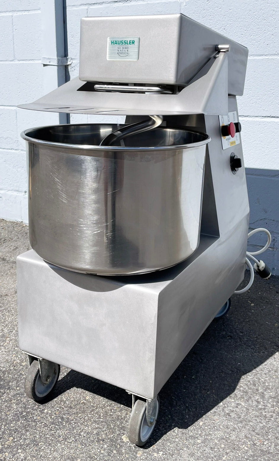 Haussler (SP20) 25 Quart Single Speed Commercial Bakery Dough Food Spiral Mixer