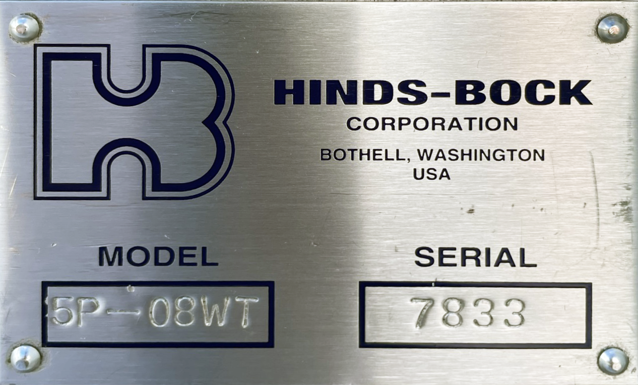 Hinds-Bock (5P-08WT) 5-Piston Tabletop Automatic Bakery Muffin Batter Depositor
