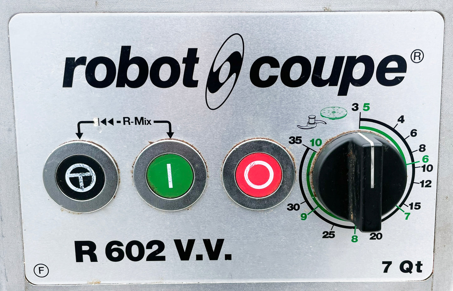 Robot Coupe (R602VVF) 7QT Variable Speed Continuous Feed Food Processor Mixe