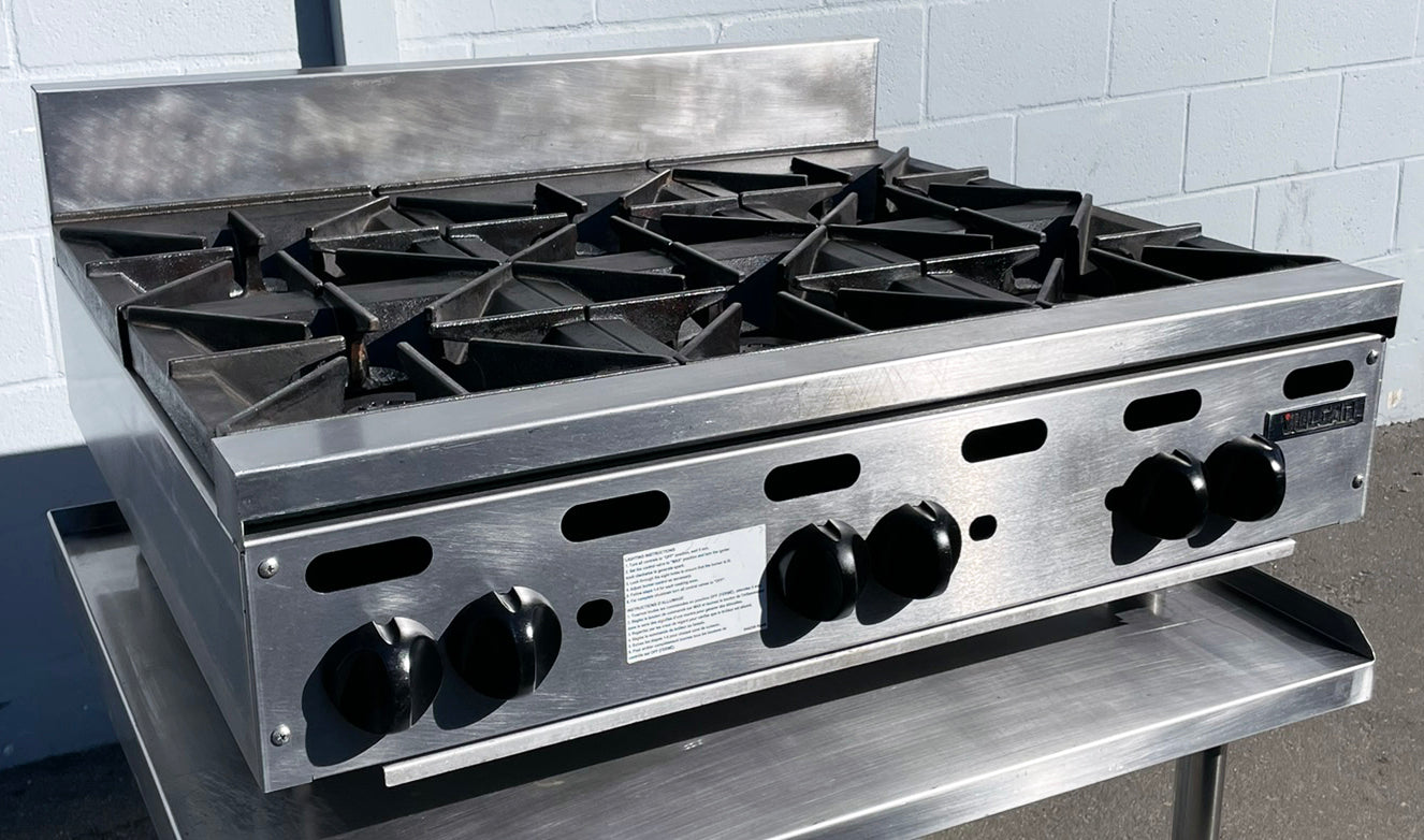 Vulcan (VHP636) 36″ Countertop 6-Burner Commercial Gas Restaurant Range