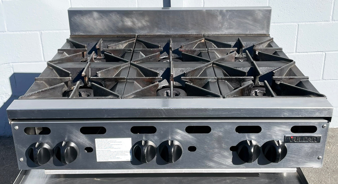 Vulcan (VHP636) 36″ Countertop 6-Burner Commercial Gas Restaurant Range