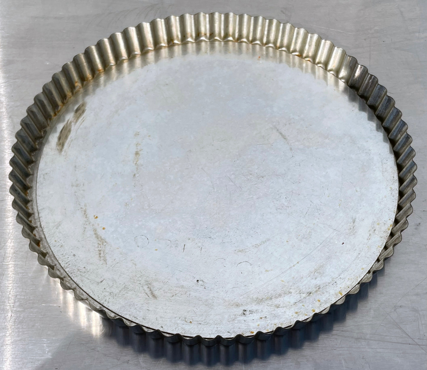 Lot Of (10) 10″ Removable Bottom Aluminum Fluted Tart Bakery Pastry Pans