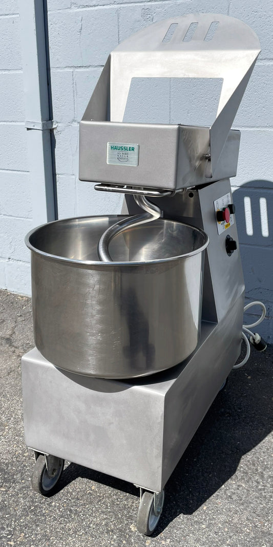 Haussler (SP20) 25 Quart Single Speed Commercial Bakery Dough Food Spiral Mixer