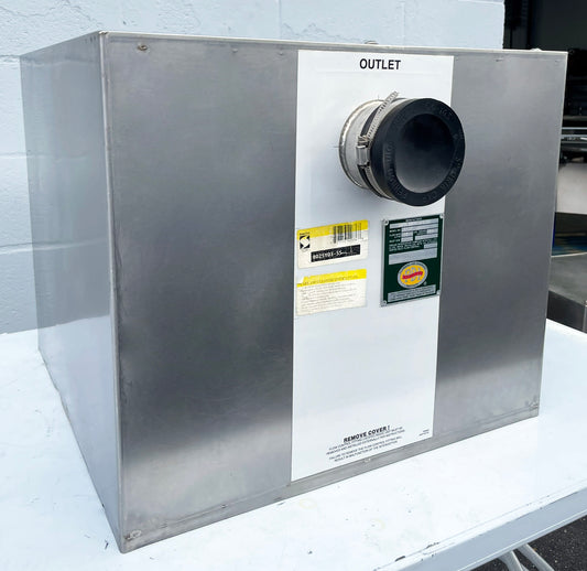 Jay R Smith (8025SS) Stainless 50lb Restaurant Kitchen Grease Trap Interceptor